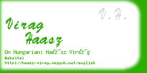 virag haasz business card